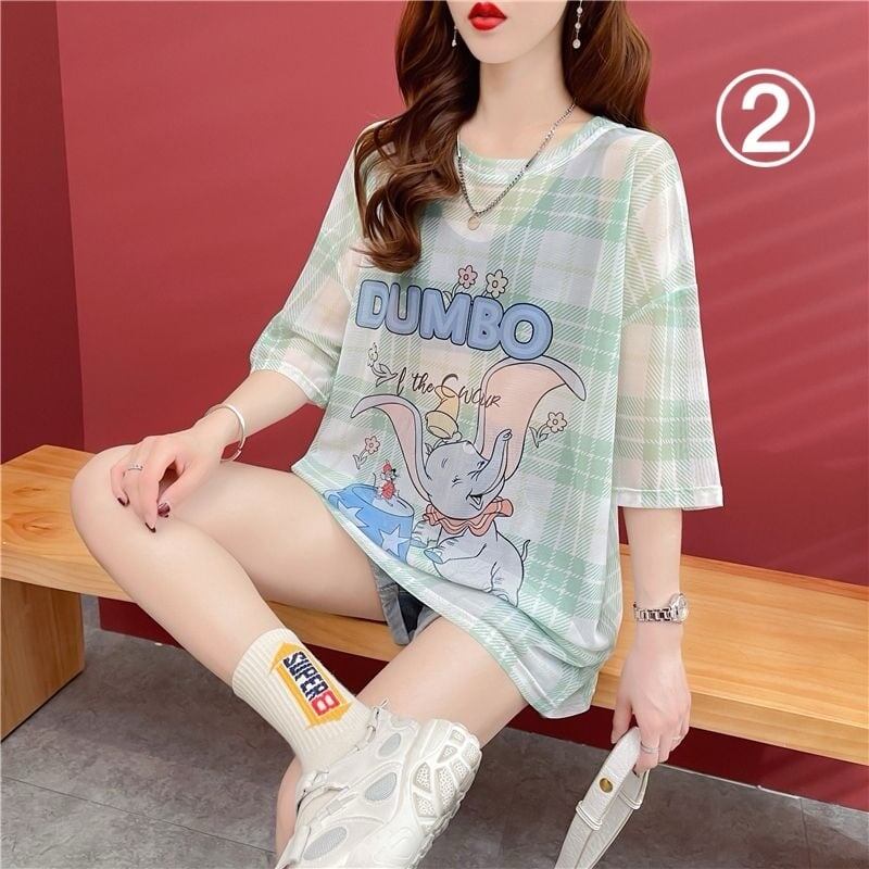 女子マスト 半袖 ラウンドネック ワンピース Tシャツ＜S-8635＞