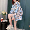 スタイリッシュ POLOネック 着心地抜群 カートゥーンプリント ジャケット ブルゾン＜S-2761＞