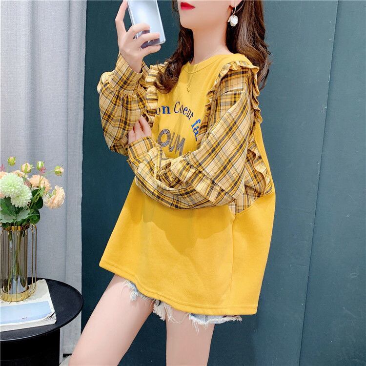 絶対欲しい 上質 ファッション フェイクレイヤード シャツ<S-6526>