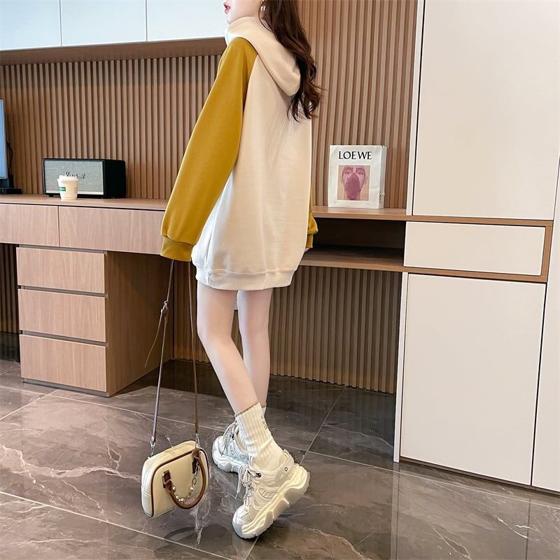 韓国系グラフィックプリントパーカー二色あり＜S-4083＞