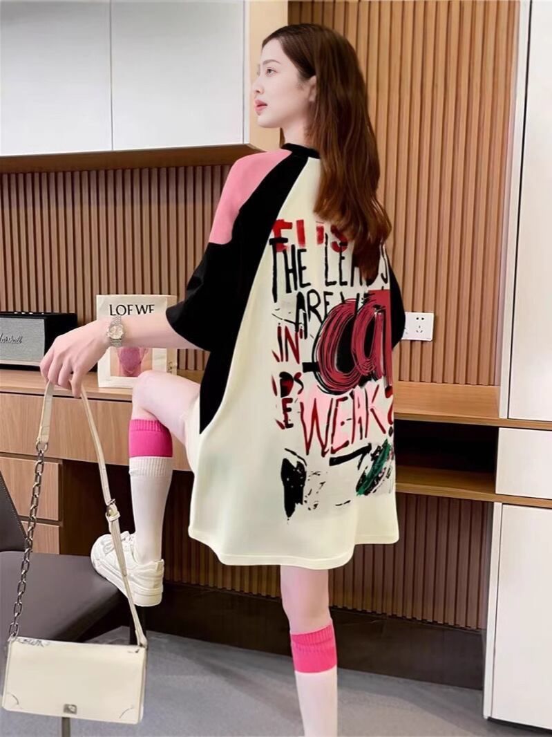 スウィート 好感度UP 海外トレンド カジュアル 全3色 半袖 Tシャツ ＜S-11110＞