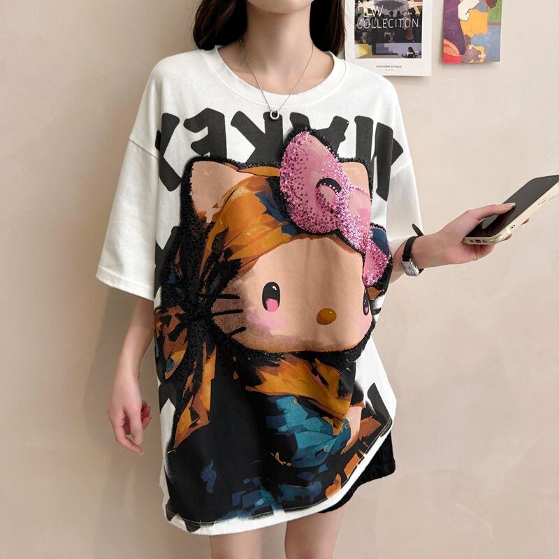 大人可愛い 好感度UP 海外トレンド カジュアル 全3色 半袖 Tシャツ ＜S-11121＞