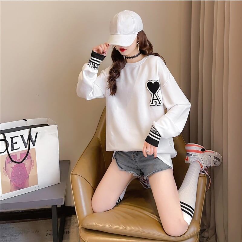 シンプル 切り替え ファッション プリント Tシャツ カットソー＜S-3664＞