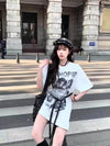 美人度アップ 絶対流行 売れ筋 早い者勝ち カジュアル 2色選択 Tシャツ<S-11522>
