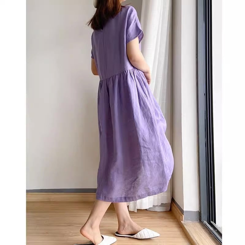 定番シンプル プラスベルベット 美人度アップ 5色 ニットワンピース <S-12084>