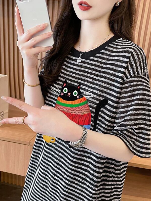 絶対流行 シンプル おすすめ カジュアル 半袖Ｔシャツ 全2色<S-11667>