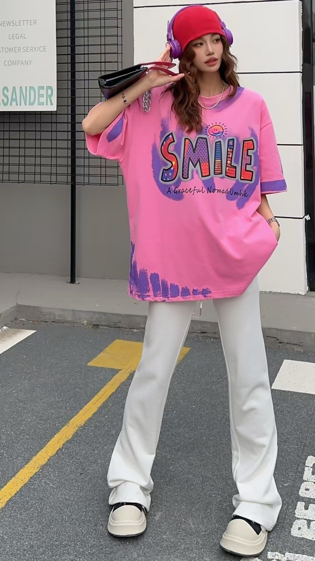 おすすめ 好感度UP 美人度アップ カジュアル 全4色 半袖 Tシャツ ＜S-11234＞
