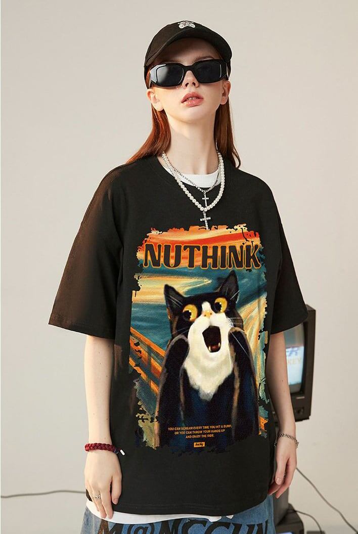 絶対欲しい デザイン性抜群 売り切れ必至 ファッション プリント 4色選択 半袖Tシャツ＜S-9293＞
