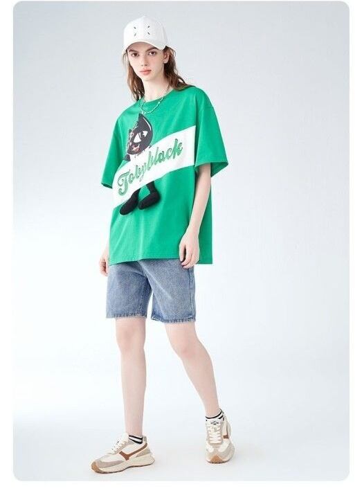 絶対欲しい 絶対流行 今季マストバイ 早い者勝ち カジュアル 2色選択 Tシャツ<S-11658>