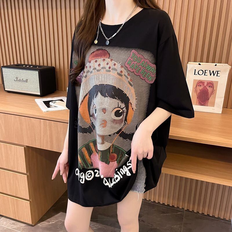 新作 特別デザイン アバンギャルド プリント全3色 半袖Tシャツ カットソー ＜S-8605＞