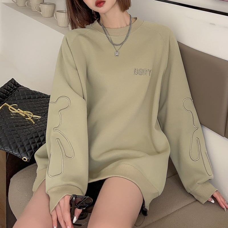 女子マスト刺ロゴ厚手スウェット全4色＜S-4478＞