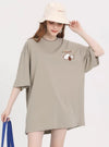 男女兼用 イラストプリント 半袖 Tシャツ <S-13139>