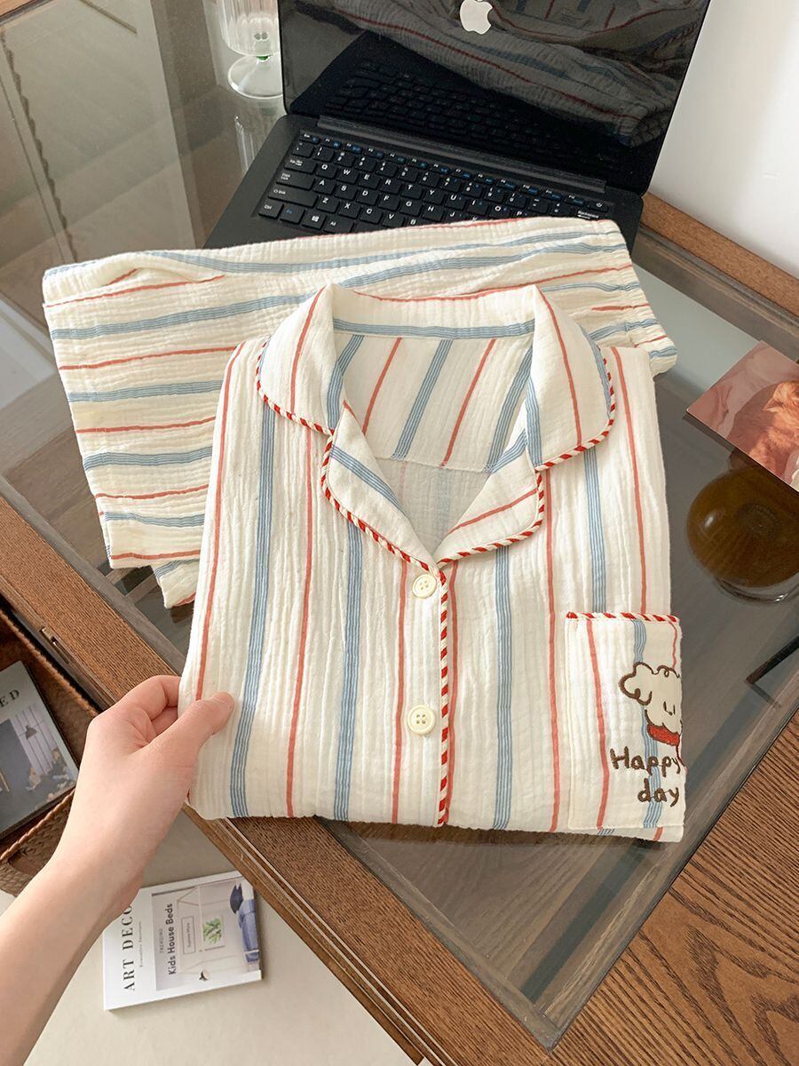 上質 パジャマ 肌触り抜群 3点セットアップ ルームウェア <S-12014>