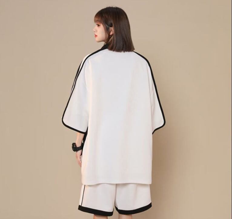 定番シンプル 半袖Ｔシャツⅹパンツセット 絶対流行 男女兼用<S-6538>