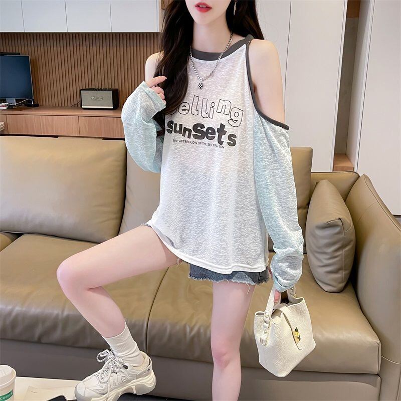 大人気 ラウンドネック スウィート 長袖 Tシャツ ＜S-8629＞