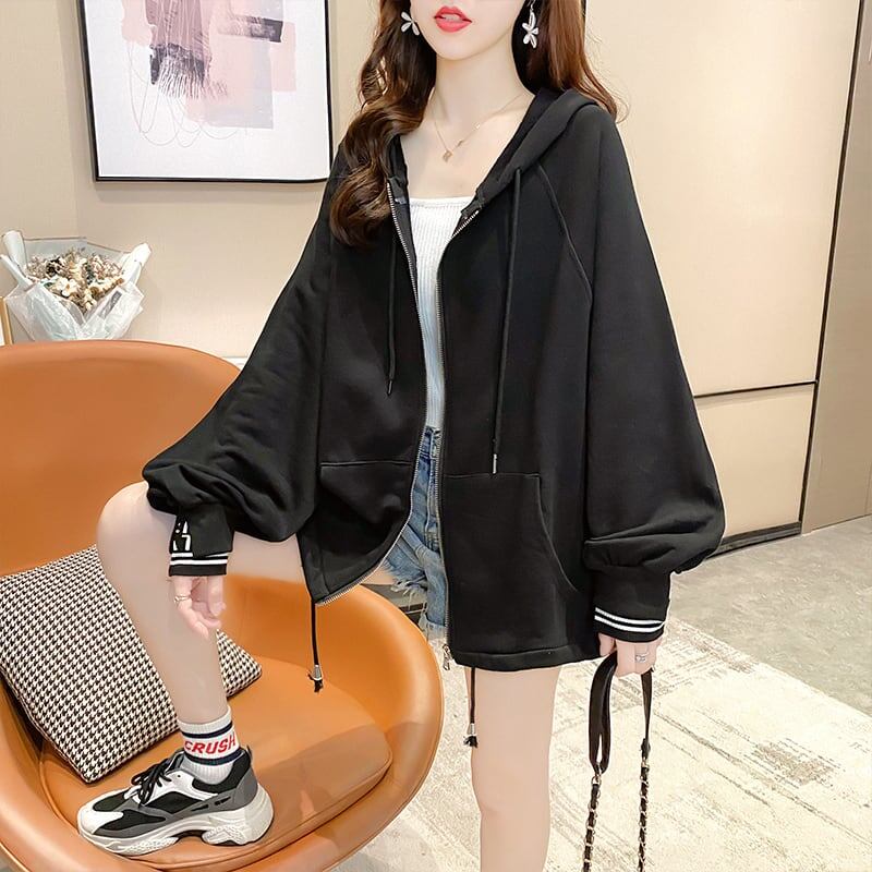 【半額】トップス 帽子付き パーカー ファッション ゆったり カジュアル 3色S-1128