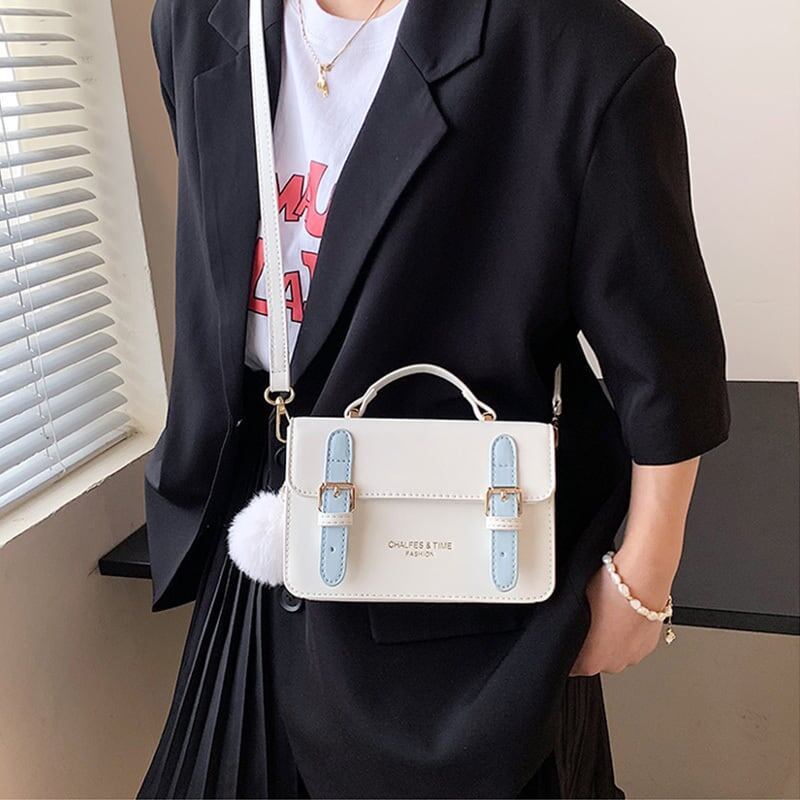合わせやすい メッセンジャーバッグ オシャレ感たっぷり ハンドバッグ＜S-2963＞