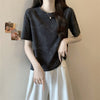 着回し力抜群 ホットダイヤモンド 定番シンプル 全2色 半袖Tシャツ カットソー ＜S-8591＞