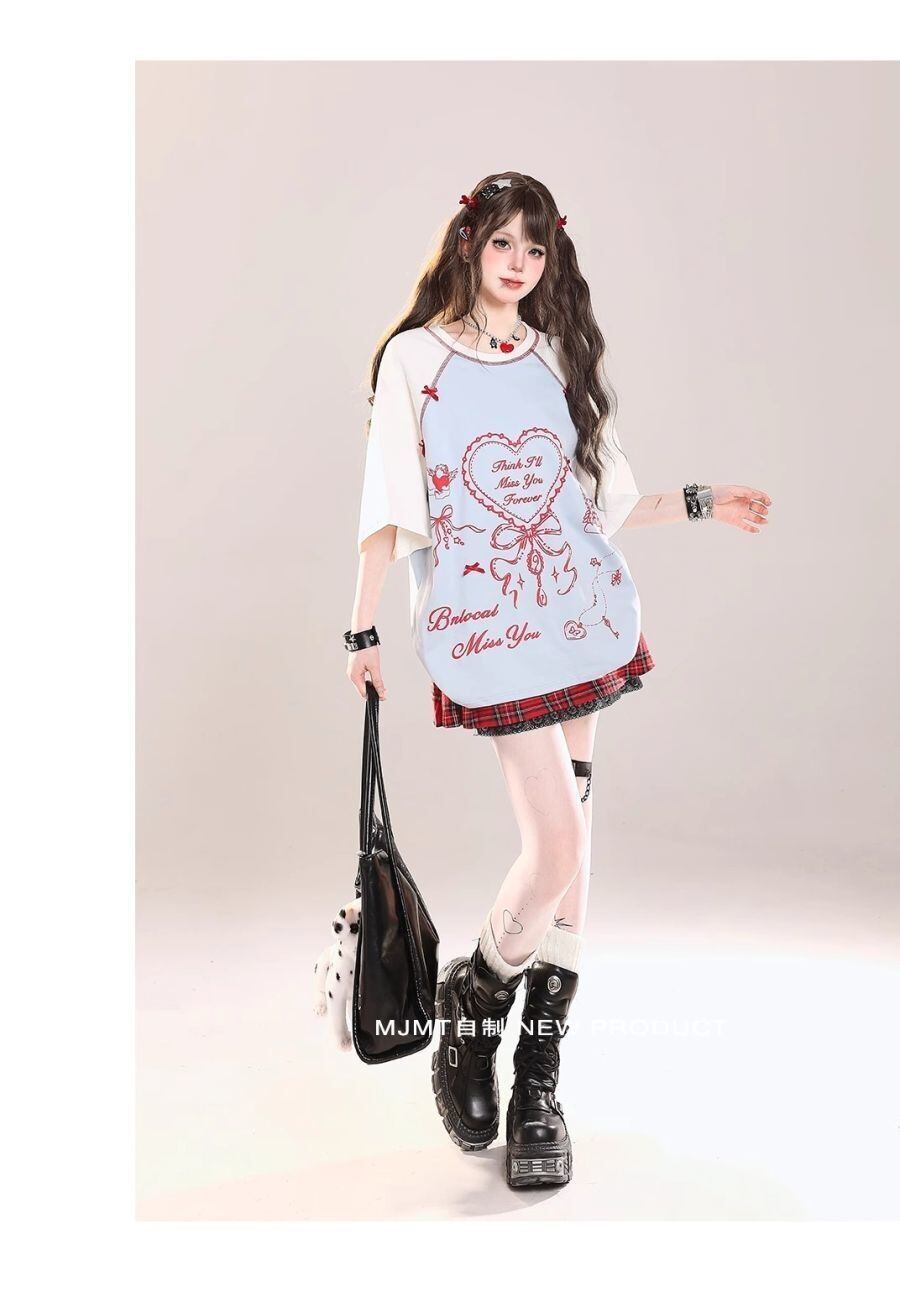 スウィート 絶対流行 今季マストバイ 早い者勝ち カジュアル 2色選択 Tシャツ<S-11665>