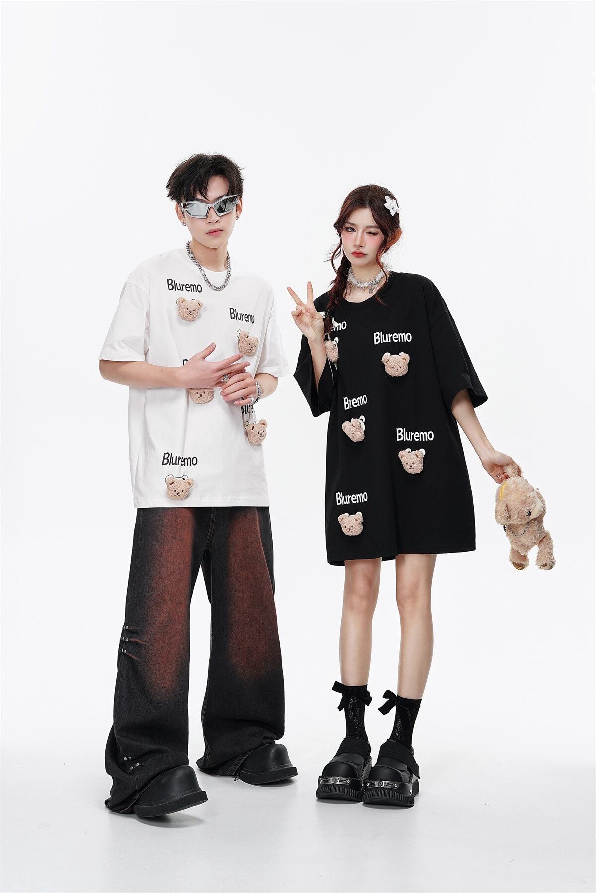 期間限定 ファッション 着回し力抜群 ゆったり 男女兼用 全3色 半袖Tシャツ＜S-9065＞
