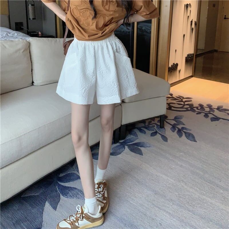 清涼感たっぷり ハイウエスト ファッション パンツ ボトムス＜S-3523＞