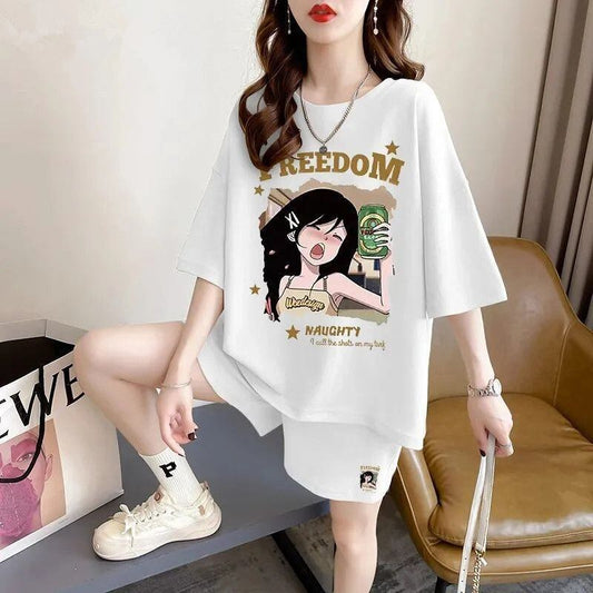 超人気 真夏も快適 話題沸騰中 カジュアル 全4色 半袖 Tシャツ ショートパンツ セットアップ ＜S-9129＞