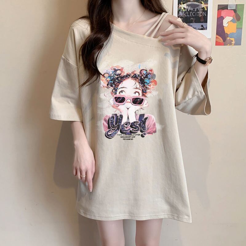 美人度アップ カジュアル キュート 全3色 半袖Tシャツ カットソー ＜S-8613＞