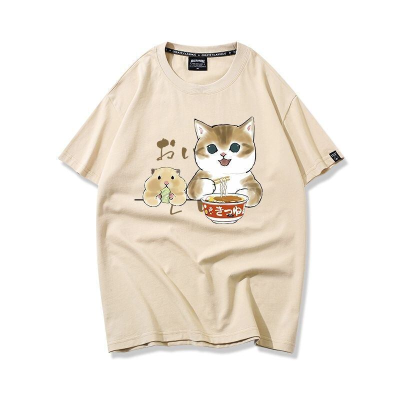 大好評 キュート 人気上昇中 着心地良い カジュアル プリント 全8色 半袖Tシャツ<S-9340>