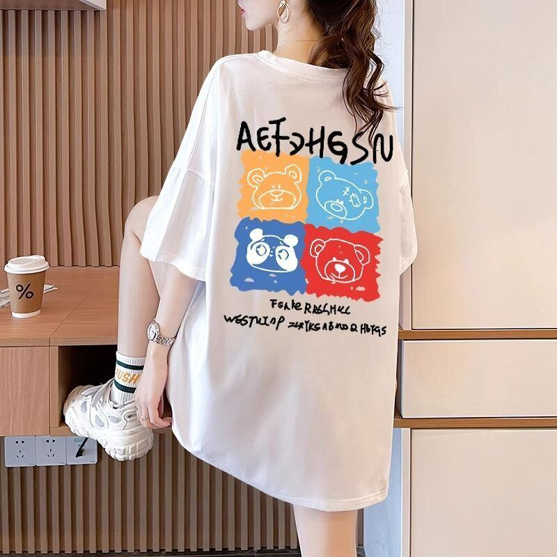 大活躍 プリント カジュアル 5色選択 半袖Tシャツ＜S-8584＞