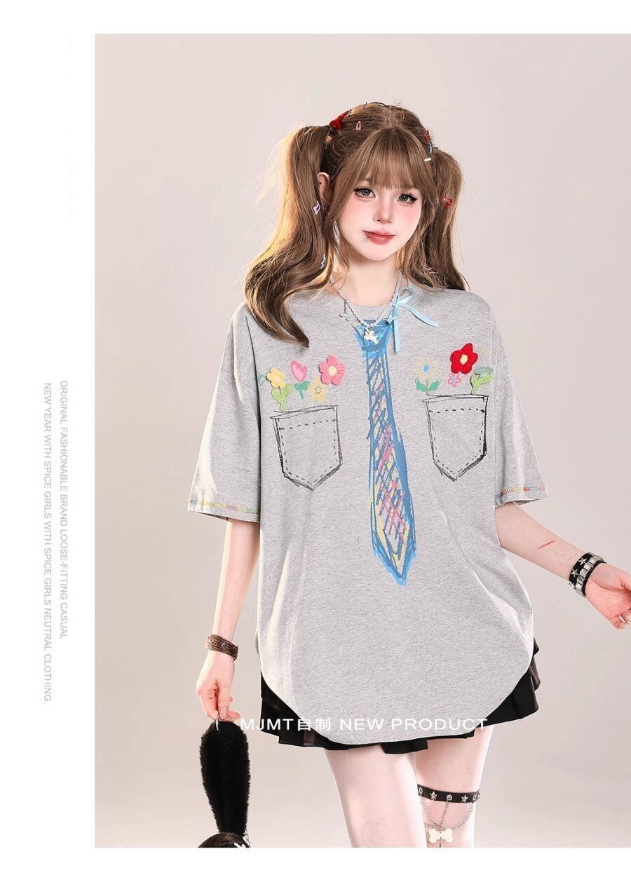 定番シンプル 絶対流行 今季マストバイ 早い者勝ち カジュアル 2色選択 Tシャツ<S-11664>