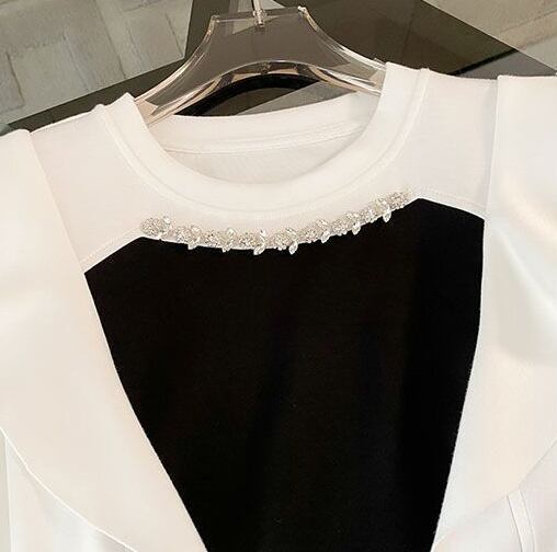 新商品 ホットダイヤモンド 絶対欲しい 切り替え 半袖 Tシャツ ショートパンツ セットアップ<S-8864>