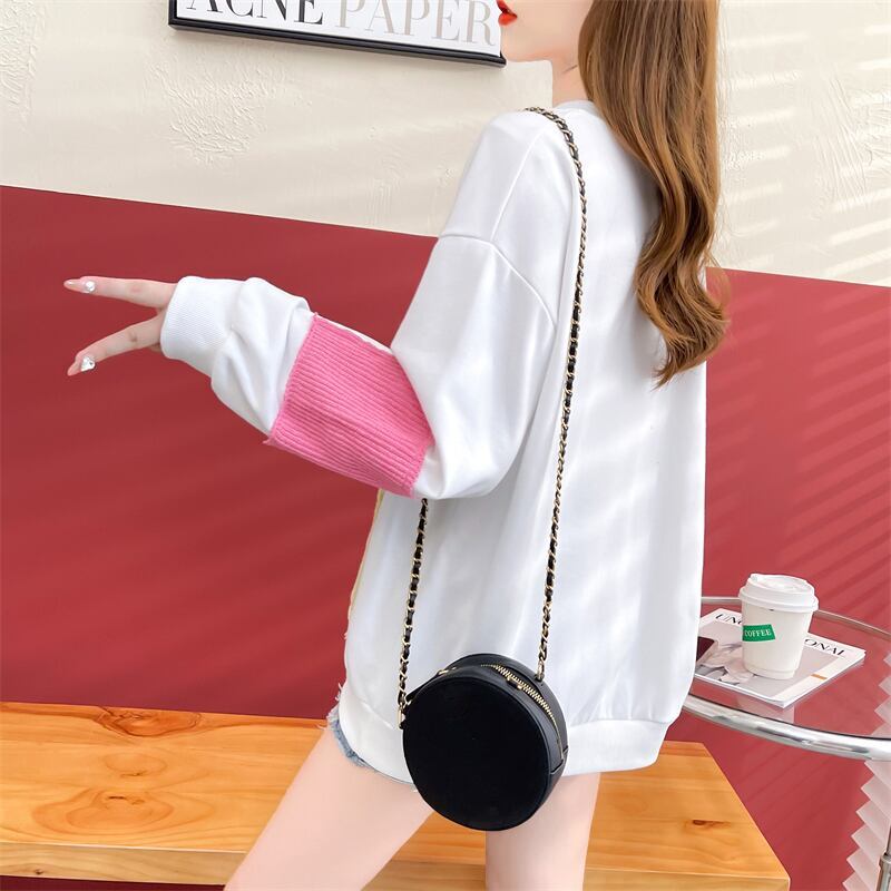 美感いっぱい 3色選択可 好感度満載 プリント スウェット パーカー＜S-3697＞