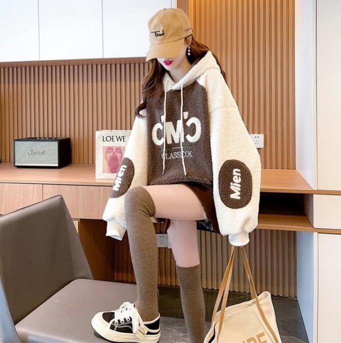 売れ筋 上質 ファッション ルーズパーカー<S-5641>