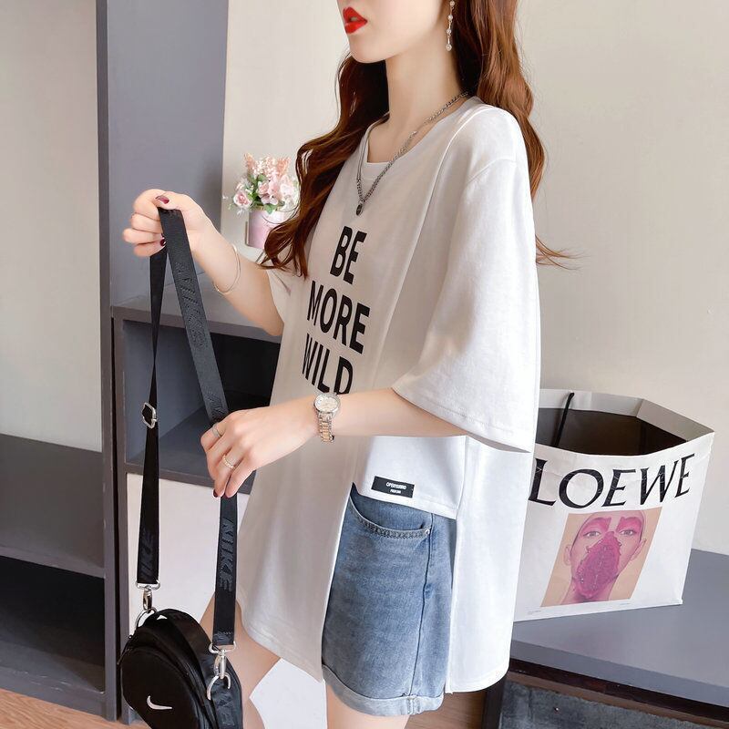今季マストバイ タイルアップ ファッション感満々 プリント 4色選択 半袖Tシャツ＜S-9245＞