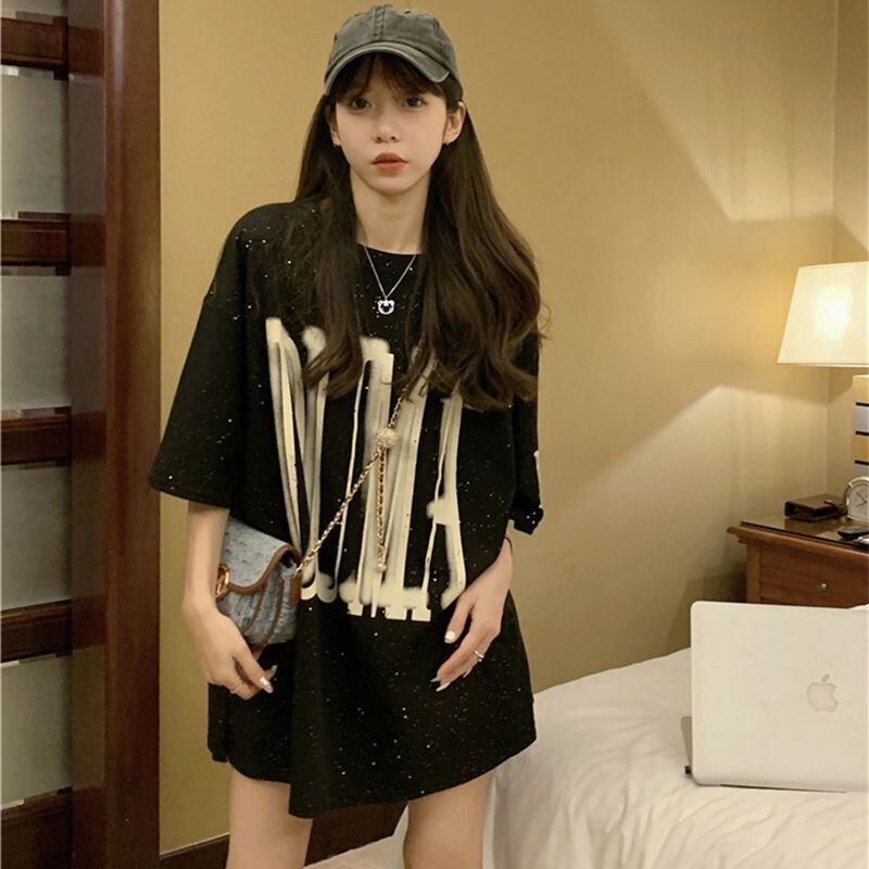 売り切れ必至 アバンギャルド 気質アップ おしゃれ度高め ルーズ 半袖 Tシャツ <S-9289>