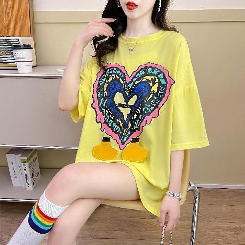 おすすめ シンプル カジュアル ゆったり 半袖Tシャツ＜S-8136＞