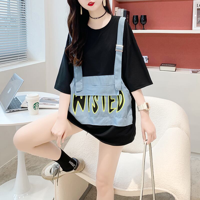 絶対欲しい カジュアル 上質 レイヤード風 全3色 半袖Tシャツ カットソー ＜S-8668＞