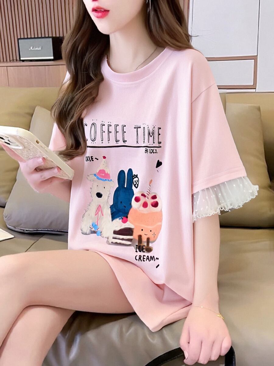 今季マストバイ 美人度アップ 大好評 好感度UP カジュアル 全4色 半袖 Tシャツ ＜S-11349＞