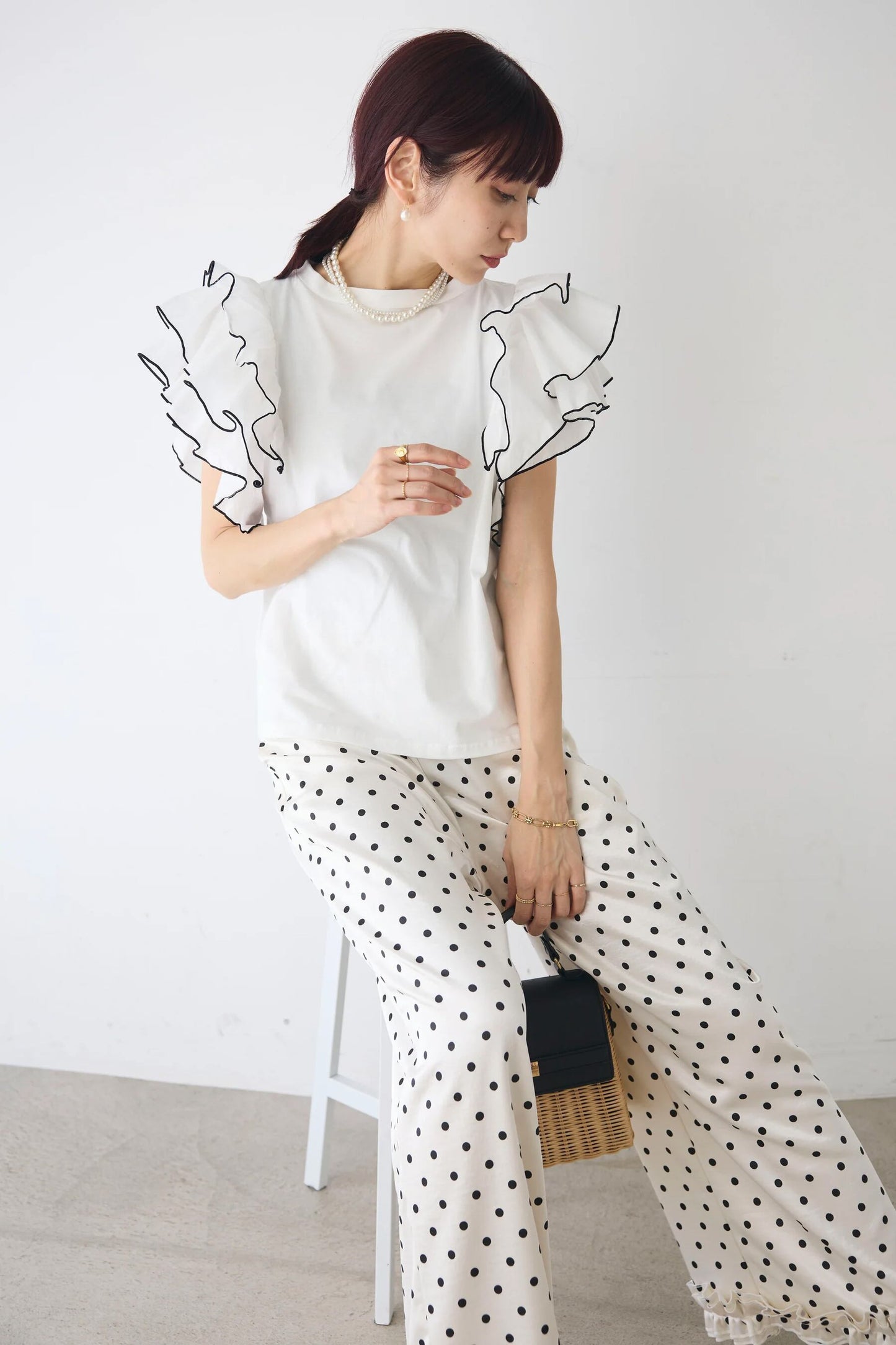 美人度アップ 早い者勝ち 大人可愛い カジュアル 共2色 Tシャツ<S-12149>