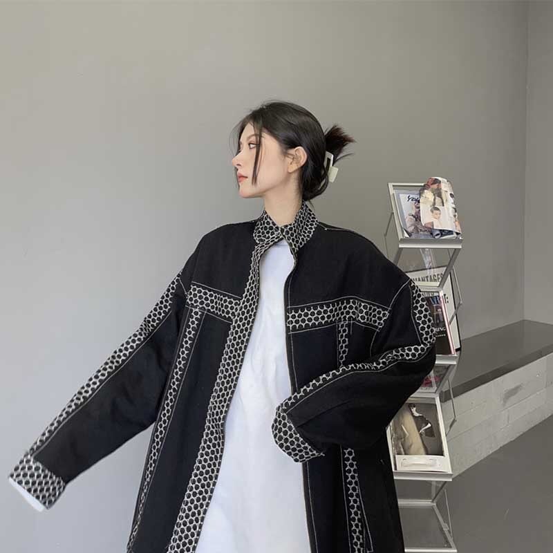 カジュアル 切り替え オシャレ度満点 長袖 ジャケット ブルゾン アウター＜S-2808＞
