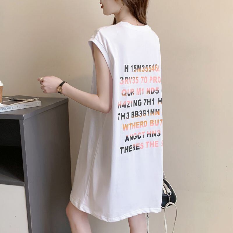 真夏も快適 着心地良い ファッション感満々 プリント全4色 ノースリーブ Tシャツ カットソー＜S-9161＞