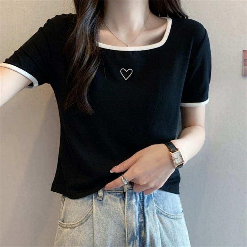 スリム 切り替え スタイリッシュ Tシャツ カットソー＜S-3449＞