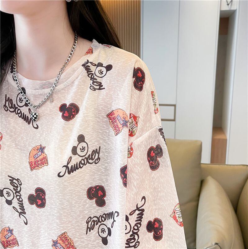 【半額！期間限定！！】売り切れ必至 アバンギャルド カジュアル プリント 半袖Tシャツ＜S-8577＞