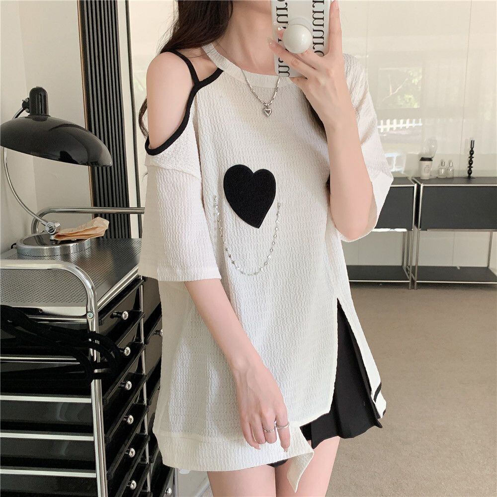 超人気商品 オフショルダー ファッション Tシャツ ＜S-8667＞