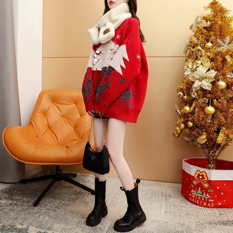 美人度アップ スウィート ファッション 上質セーター<S-5888>