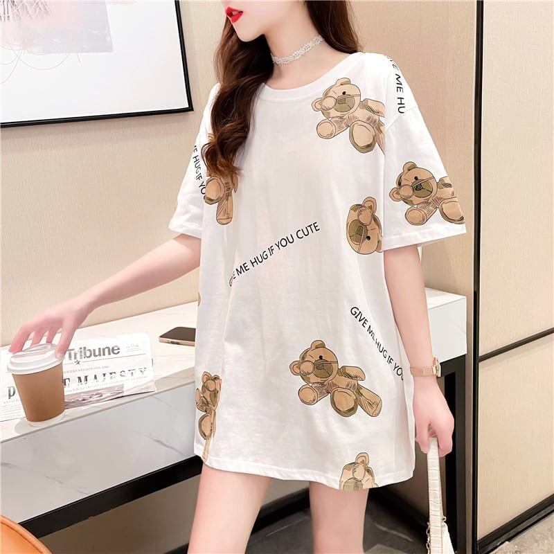 スタイリッシュ 切り替え 一目惚れ プリント Tシャツ カットソー＜S-3452＞