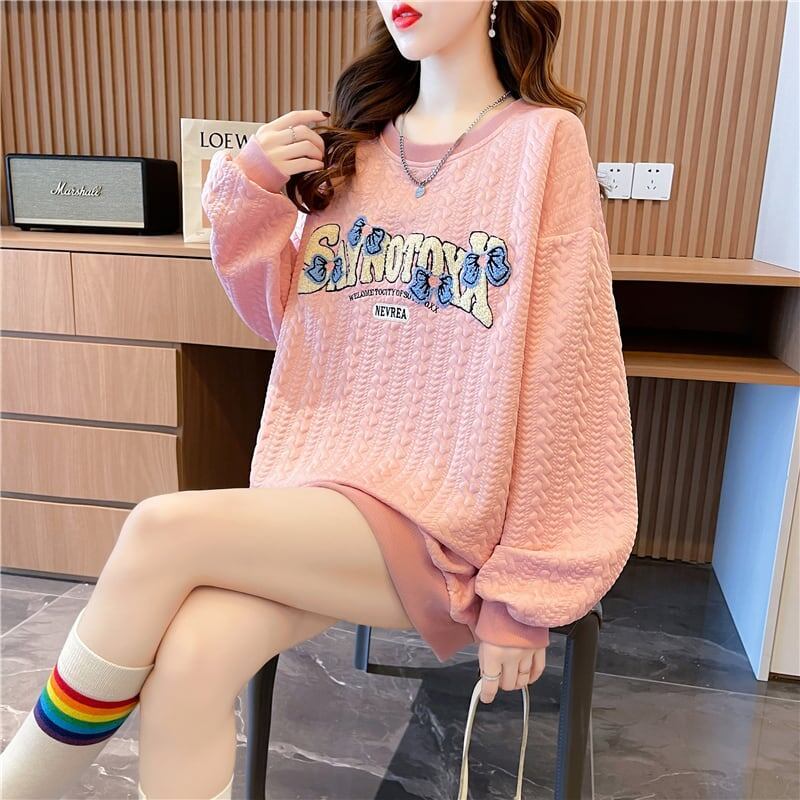 女子マスト ゆったりスウェット 刺ロゴ 全3色トップス＜S-4807＞