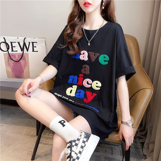 【半額！期間限定！！】今季マストバイ カジュアル 定番シンプル ファッション プリント 半袖Tシャツ<S-8518>