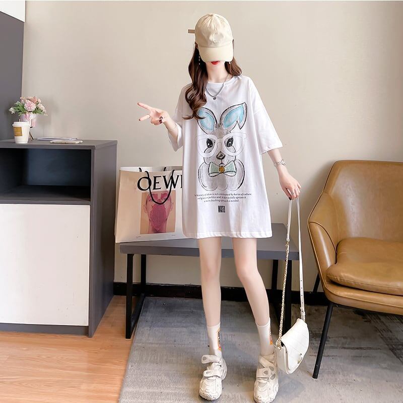 今季大好評 切り替え 美感いっぱい プリント Tシャツ カットソー＜S-3495＞