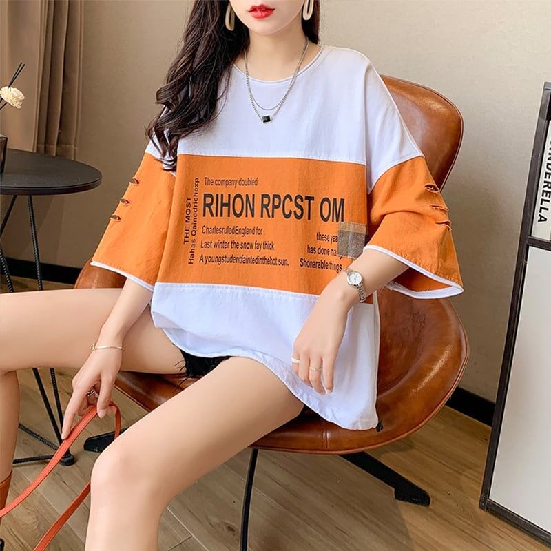 オシャレ度満点 3色選択可 美感いっぱい Tシャツ カットソー＜S-3042＞